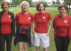 Britta Ernst, Irmi Noack-Lamp, Gabi Dobusch und Elke Badde