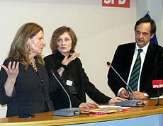 Gesprchsrunde mit Erika Mann und Knut Fleckenstein
