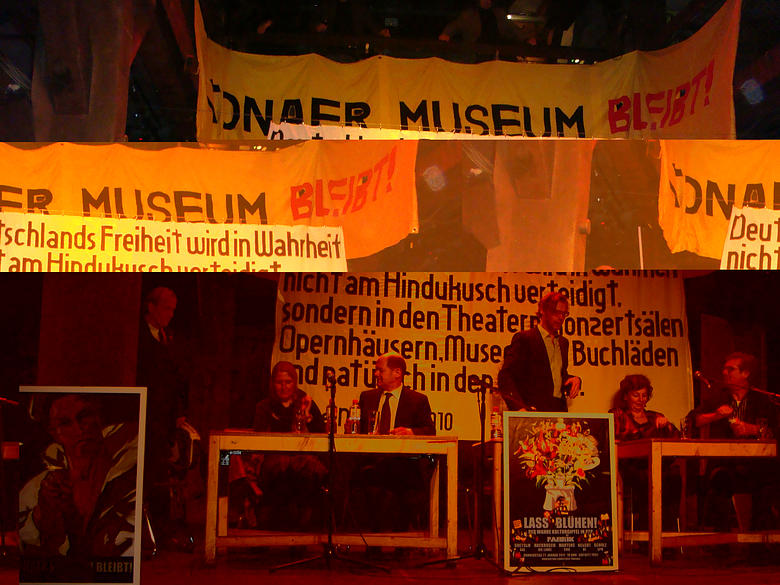 Das Podium beim wahren Kulturgipfel Das Podium beim wahren Kulturgipfel