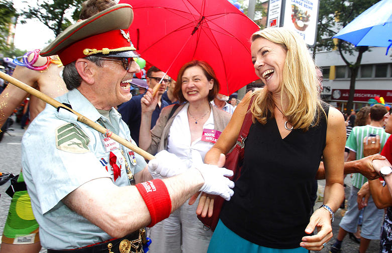 Auf dem CSD mit Jana Schiedek