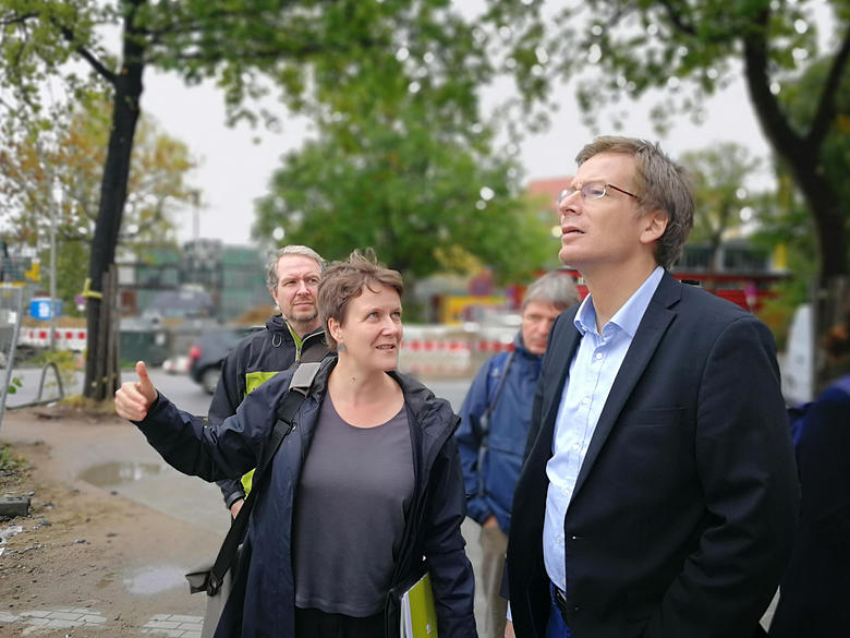 Besuch der Harkortstrasse Mit dem Fraktionsvorsitzenden vor Ort